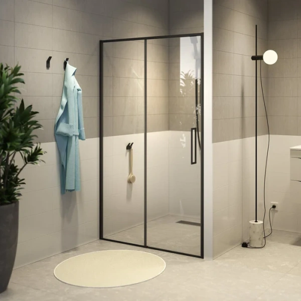 Душевая дверь в нишу IDDIS Slide 130 см стекло прозрачное SLI6BS3i69 (детальная фотография), 130 см