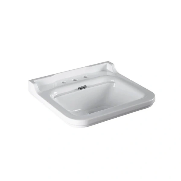 Раковина Kerasan Waldorf 60 см с 3 отверстиями под смеситель 4140K1bi/cr*3 (детальная фотография)