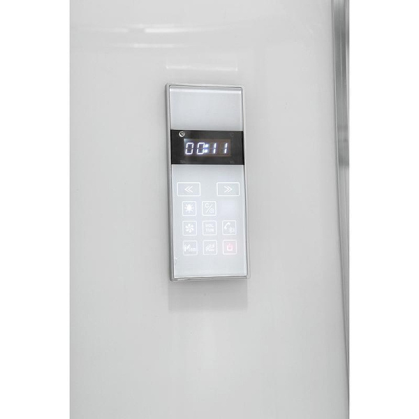 Душевая кабина Black&White Galaxy G5503 100x100 см профиль хром 5503100 (детальная фотография), со стеклянными задними стенками