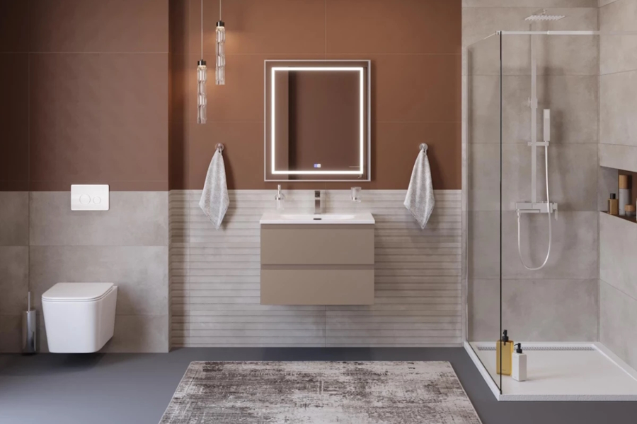 Тумба под раковину подвесная BelBagno Kraft 60 см бежевый матовый KRAFT-600-2C-SO-СO (детальная фотография), нет в наличии