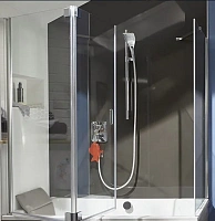 Шторка для ванны Jacob Delafon Capsule 120х140 серый блестящий