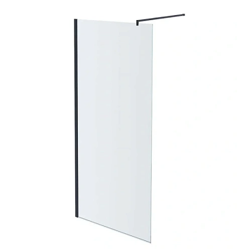 Душевая перегородка Акватек 100 см профиль оружейная сталь - фото 3