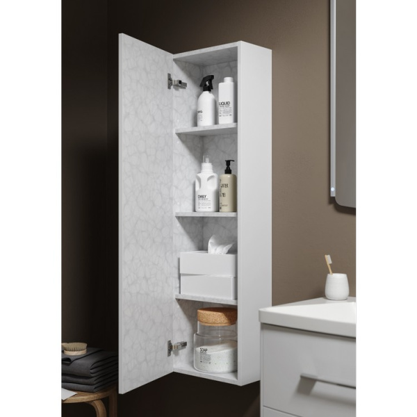 Шкаф-пенал подвесной Aqwella Анкона 25 см с одной дверью An.05.25/W (детальная фотография), 25 см