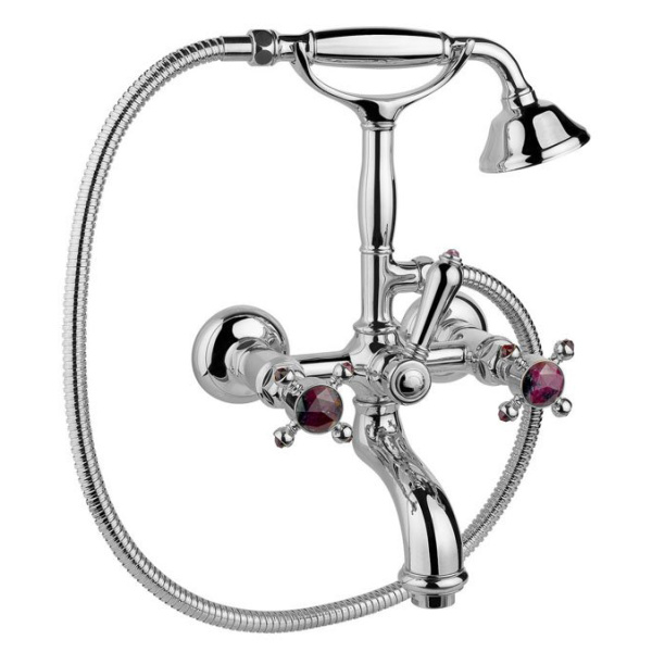 Смеситель для ванны, матовый хром, Nicolazzi Le Pietre 2101CS09 (детальная фотография)