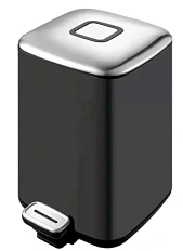 Мусорное ведро WeltWasser WW ME 9 л черное матовое