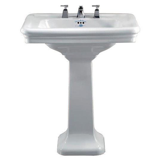 Раковина 70х53см, смеситель на 3 отверстия, Devon&Devon Etoile IBLG(3)FET, 2IBLG(3)FBET (детальная фотография), подвесные