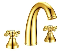 Смеситель для раковины Boheme Tradizionale Oro на 3 отверстия