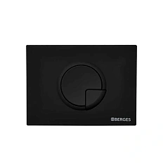 Клавиша смыва BERGES Novum R5 черная Soft Touch