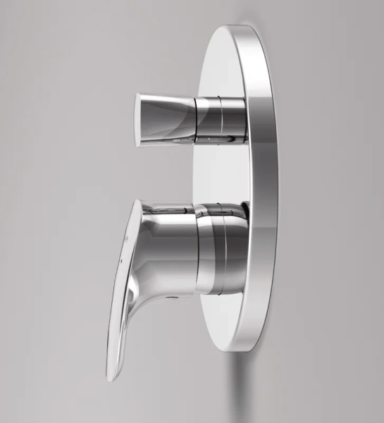 Смеситель для душа AM.PM Spirit 2.1 монтируемый в стену хром F71A85000 (детальная фотография), скрытого монтажа, встраиваемые в стену