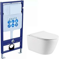 Унитаз с инсталляцией Акватек Оберон 3 в 1