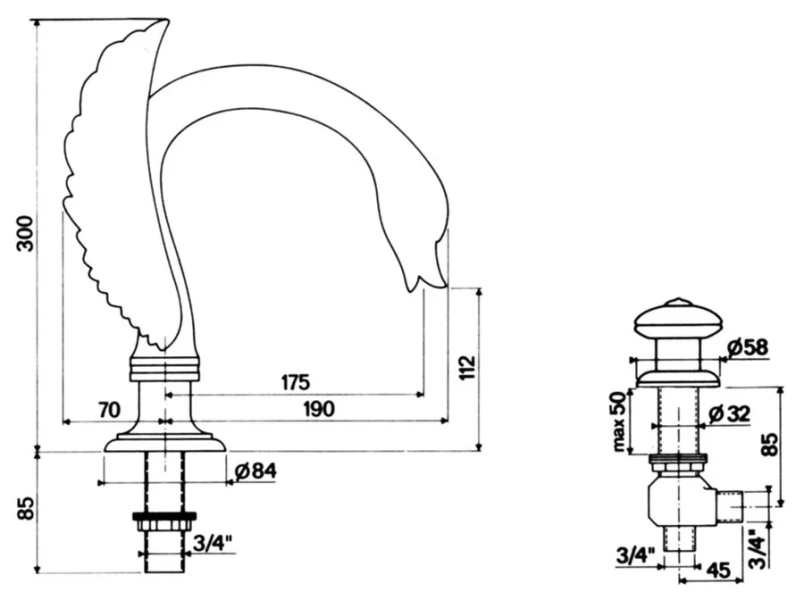 Смеситель для кухни бронза Migliore Ermitage 25005 (детальная фотография), для кухни