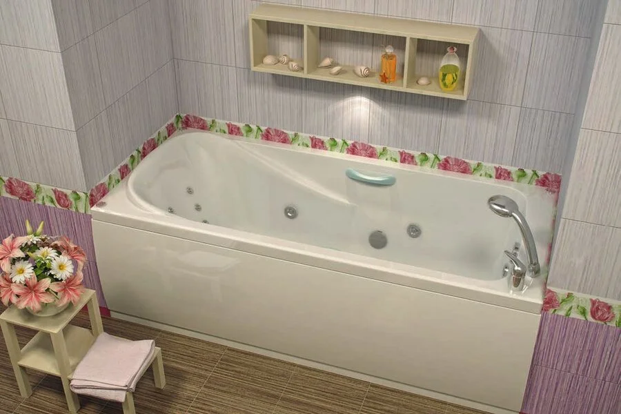 Акриловая ванна Eurolux Alla E1017075006, 170 х 75 см, белая (детальная фотография), 170х75