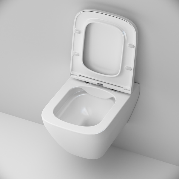 Унитаз подвесной Am.Pm Spirit 2.0 безободковый C701701SC (детальная фотография), с горизонтальным, прямым выпуском, с прямым выпуском