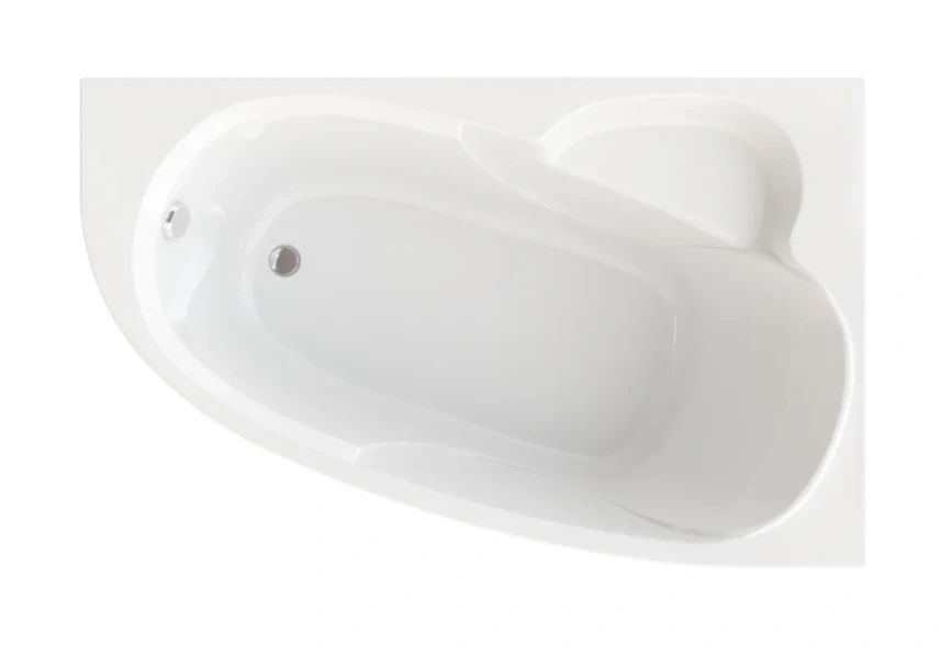 Ванна акриловая Triton OMP Николь Щ0000048679/Щ0000048680, 160 x 100 см, левая/правая, белая (детальная фотография)