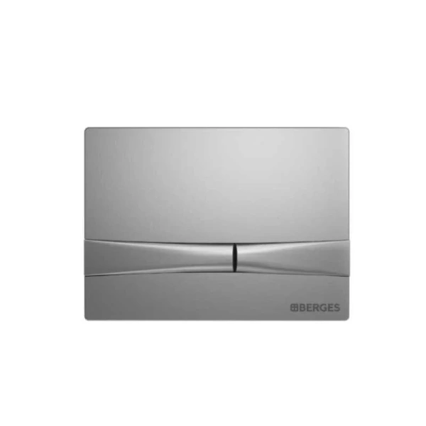 Инсталляция для унитаза BERGES Novum кнопка матовый хром 040252 (детальная фотография), с кнопкой