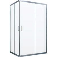 Душевой уголок профиль матовый хром стекло прозрачное Vegas-glass