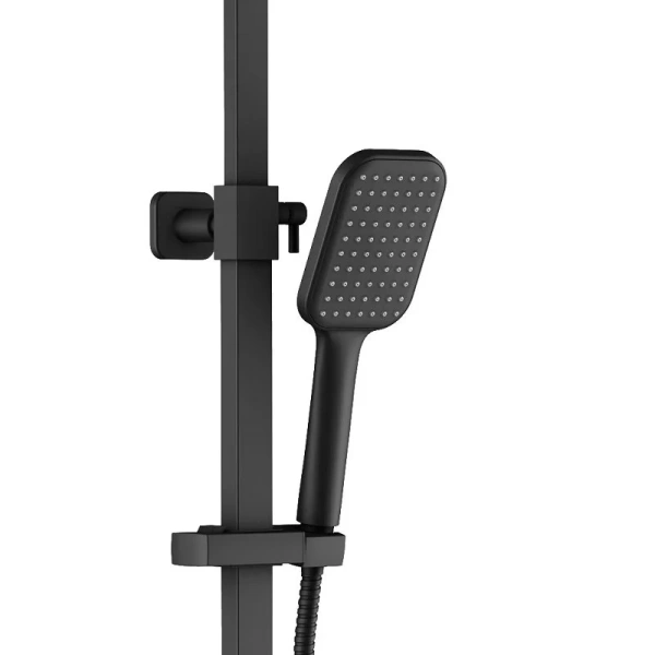 Душевая стойка Timo Selene черная SX-1013/03 (детальная фотография), с изливом
