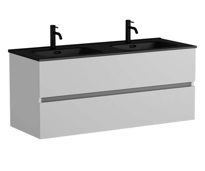 Тумба с раковиной подвесная Sancos Urban UR120-2W 120 см с двумя ящиками (детальная фотография), 120 см