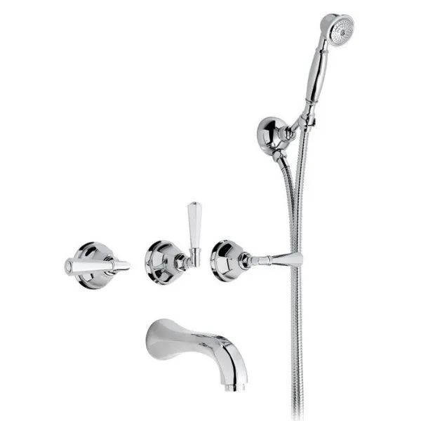 Смеситель для ванны, полированный никель, Nicolazzi Teide 1903NL05 (детальная фотография)