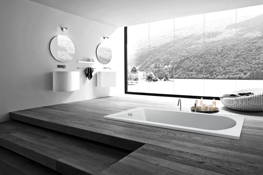 Акриловая ванна C-Bath Rea CBQ002003 170 х 70 см, белая (детальная фотография), акриловые