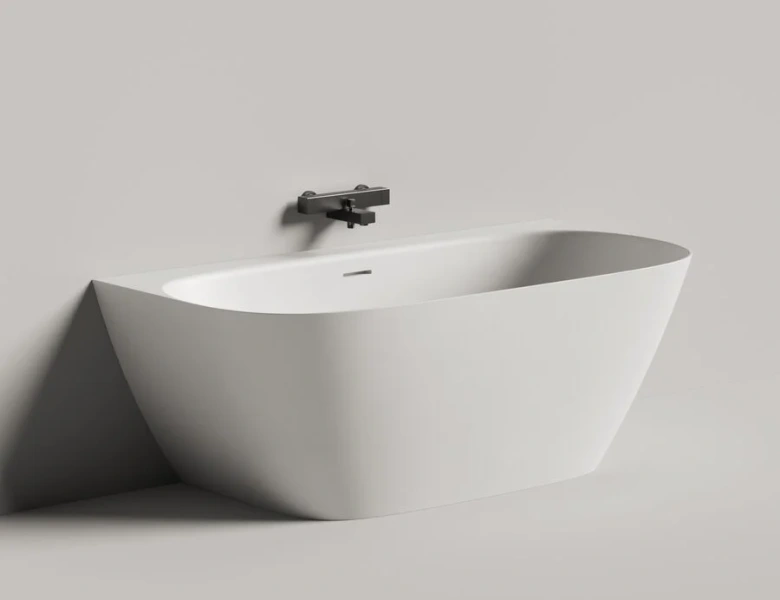 Ванна из искусственного камня Salini Sofia Wall 160x80 см пристенная 102527M (детальная фотография), современныe, hi-tech