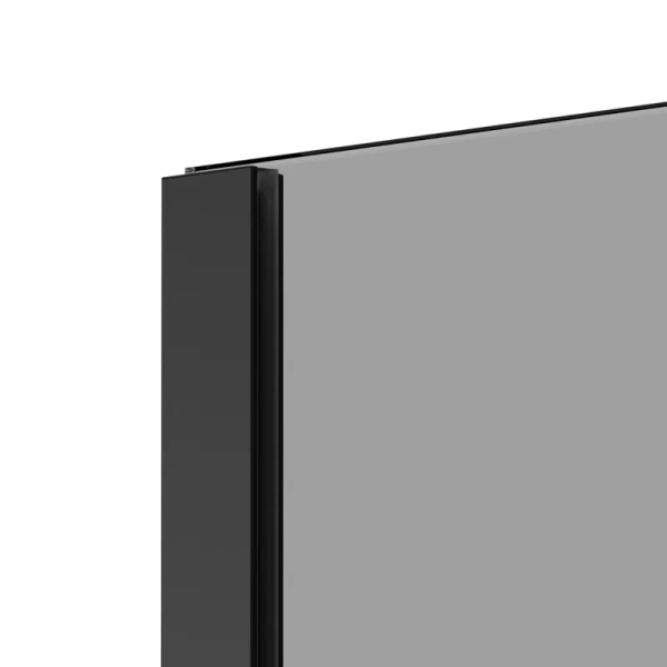 Душевая перегородка Berges Sky Black 100 см тонированное стекло, профиль черный 064014 (детальная фотография), 100 см