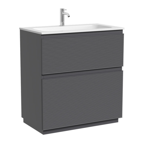 Тумба под раковину напольная Sancos Folk Floor 80 см grey soft FL80FGS (детальная фотография)