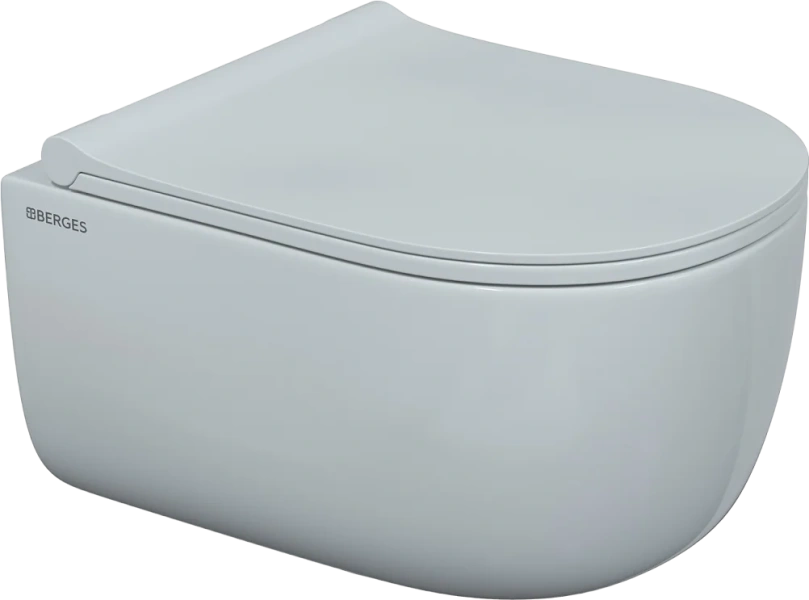 Унитаз с инсталляцией BERGES Ego кнопка черная Soft Touch 043311 (детальная фотография), в наличии index_2