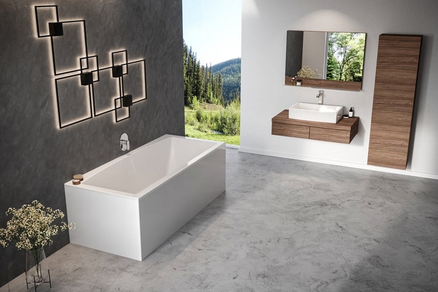 Ванна акриловая Ravak Formy 02 Slim 180х80 см без гидромассажа C891300000 (детальная фотография), современныe, hi-tech