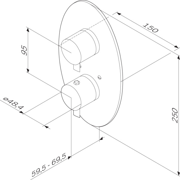 Схема (детальная фотография), для душа