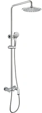 Душевая колонна со смесителем для ванны Bravat PURE F6335369CP-A-RUS