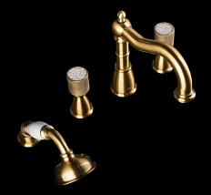 Смеситель для ванны Boheme Royal Cristal бронза