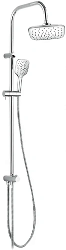 Душевая стойка Damixa Origin Evo с верхним и ручным душем, хром - фото 1