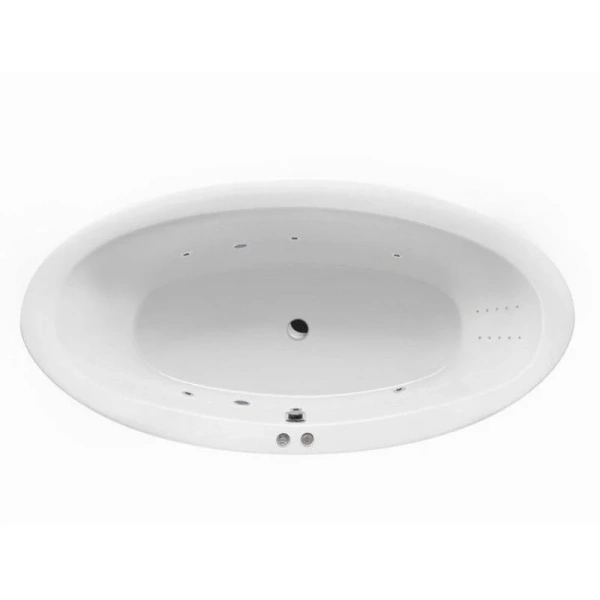 Ванна гидромассажная Excellent Lumina Line Nano 190 x 95 см, белый/хром, WAEX.LUM19.LINENANO.CR (детальная фотография)