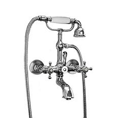 Смеситель для ванны с лейкой, хром Kerasan Retro