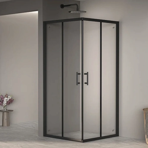 Душевой уголок RGW Passage PA-31B 90х90 см профиль черный - фото 1