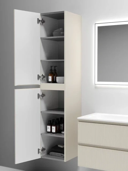 Шкаф-пенал подвесной Sancos Snob T 35 см beige soft PSNT35CE (детальная фотография), 35 см