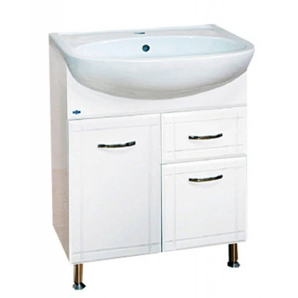 Тумба под раковину напольная Misty Уют 60 см белая Э-Уют01060-011Я (детальная фотография)