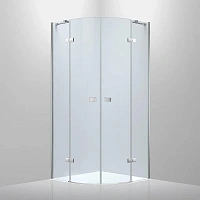 Душевой уголок Black&White Stellar Wind 100x100 см профиль хром стекло прозрачное