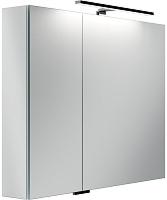 Зеркальный шкаф с подсветкой Sancos Hilton 90 см с розеткой