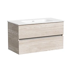 Тумба под раковину подвесная Sancos Urban 90 см дуб галифакс