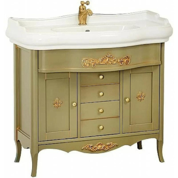 Тумба под раковину напольная Migliore Bella 91 см Oliva 25933 (детальная фотография)