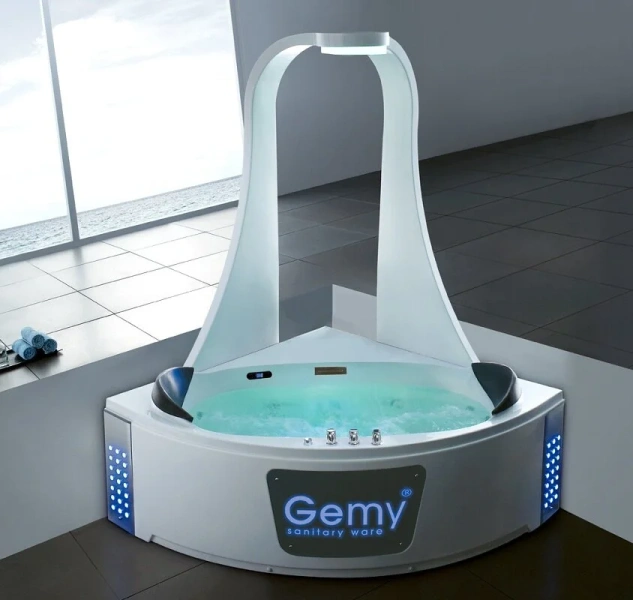 Акриловая ванна Gemy G9069 K (детальная фотография), белые