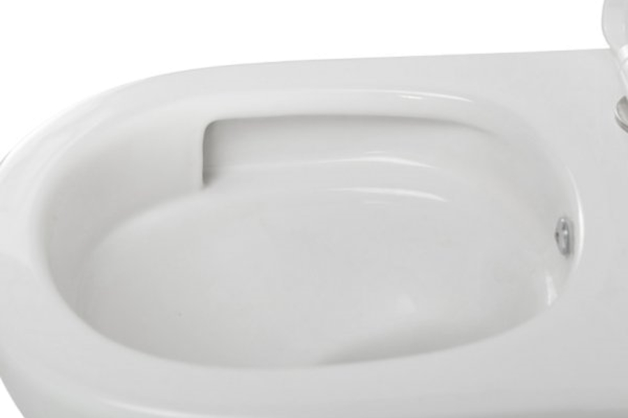 Унитаз подвесной BelBagno Marino без смесителя BB7026CH-TOR-BFS/SC (детальная фотография), с горизонтальным, прямым выпуском, с прямым выпуском