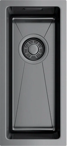 Мойка для кухни Omoikiri Taki 20-U/IF-GM 20 см вороненая сталь - фото 3