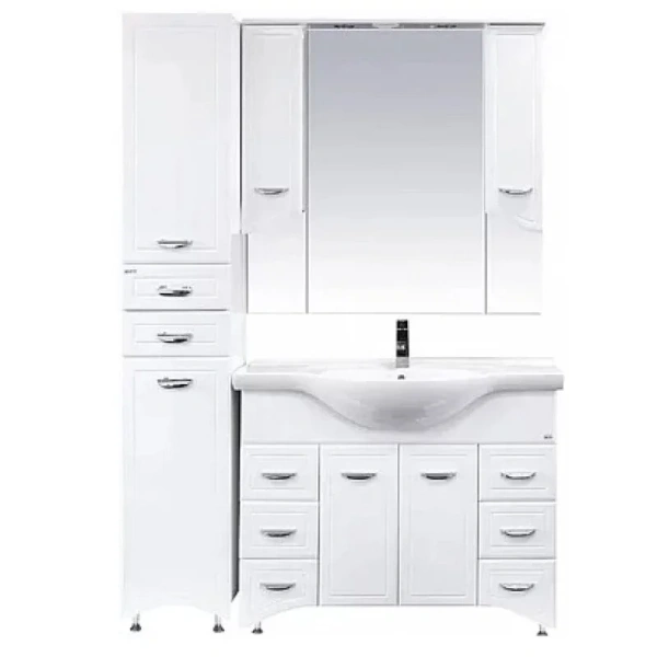 Шкаф-пенал, петли слева, Misty Дрея Э-ДРе05035-01СЛ (детальная фотография), недорого