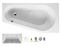 Ванна гидромассажная Riho Delta 150 x 80 см, FLOW, левая/правая