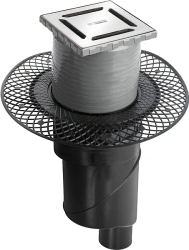 Душевой трап BERGES PLATZ Norma 15 см матовый хром - фото 1