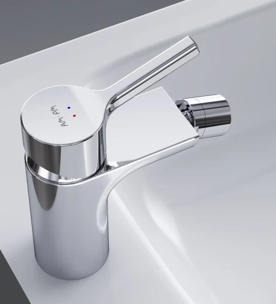 Смеситель для биде Am.Pm X-Joy с донным клапаном хром F85B83100 (детальная фотография), на биде