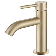 Смеситель для раковины Abber Wasser Kreis золото матовое